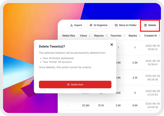 Step 3: Search, Delete, Manage Your Posts