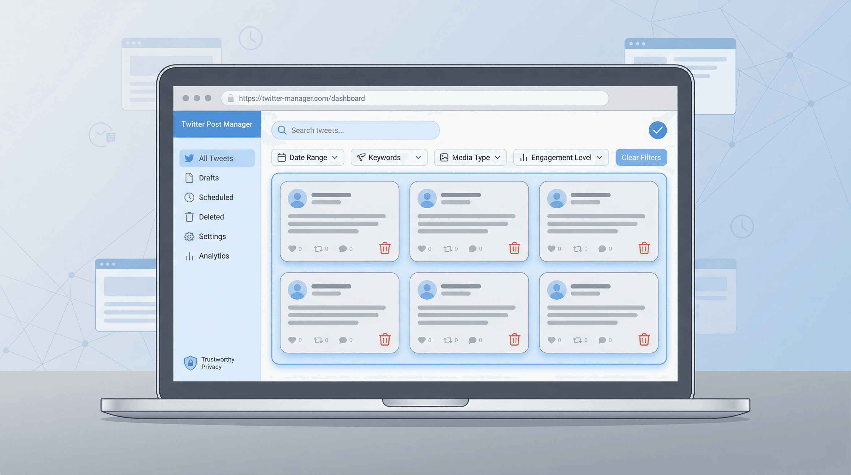 Twitter Post Manager Without an App: How to Search, Delete & Organize Tweets in 2026