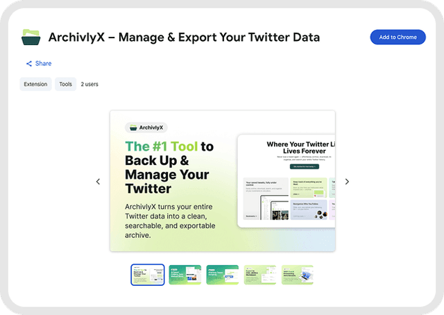 Step 1: Install the ArchivlyX Extension