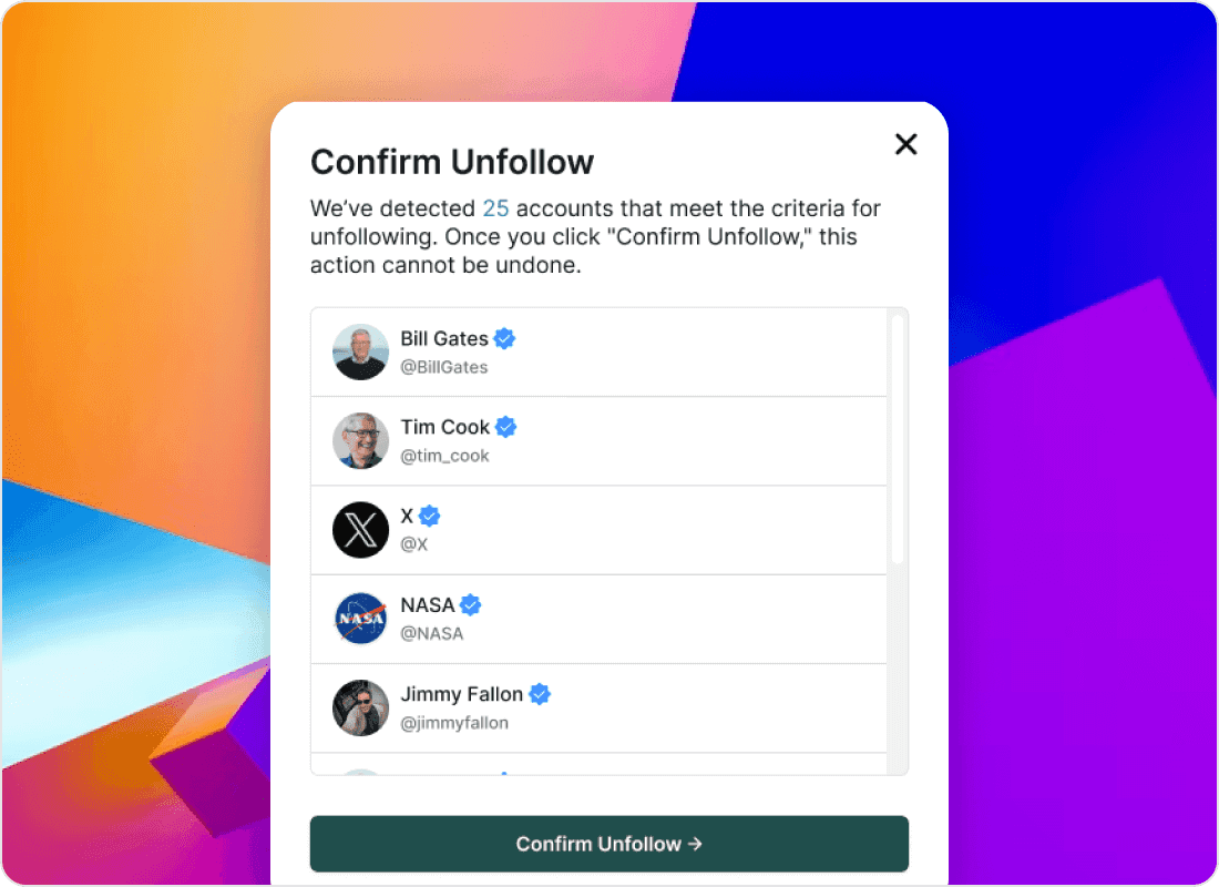 Detect Inactive Following Accounts
